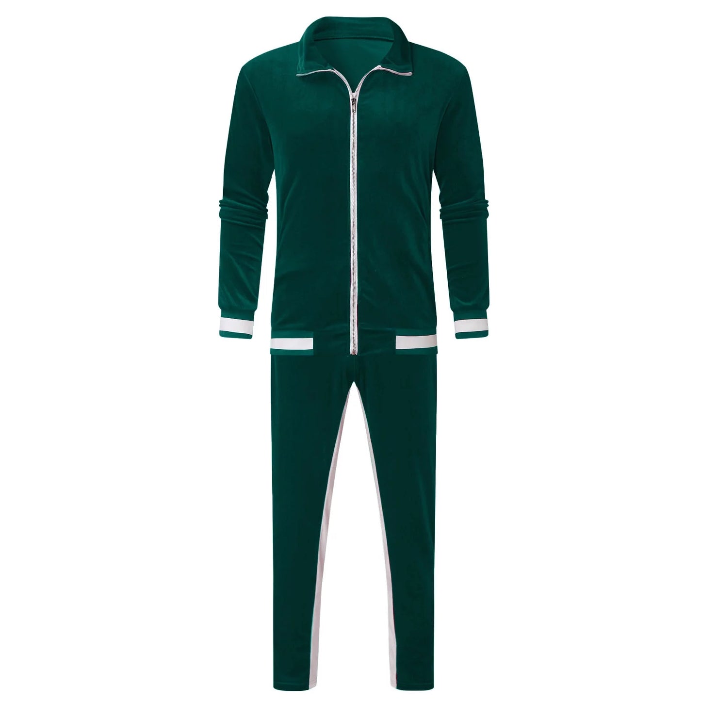Men'S Tracksuits Full Zip Hooded Sweatshirt Sets Matching Wide Leg Cargo Pants 2 Piece Outfit Brown,S